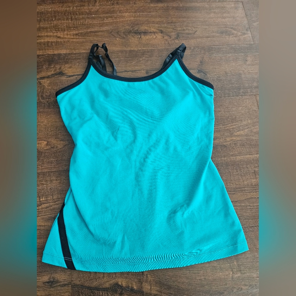 Fila Turquoise Camisole with Black Accents